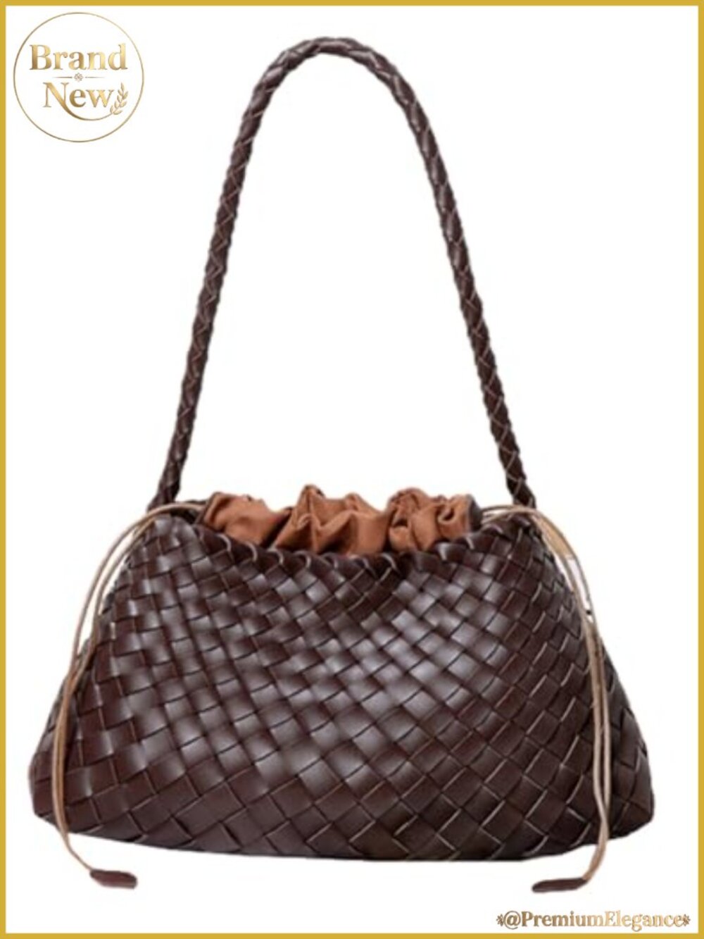 Trendy Woven Hobo Bag Women Suede Purse Shoulder Tote Handbag